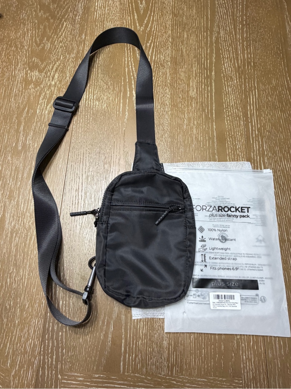 Black Crossbody Sling Bag